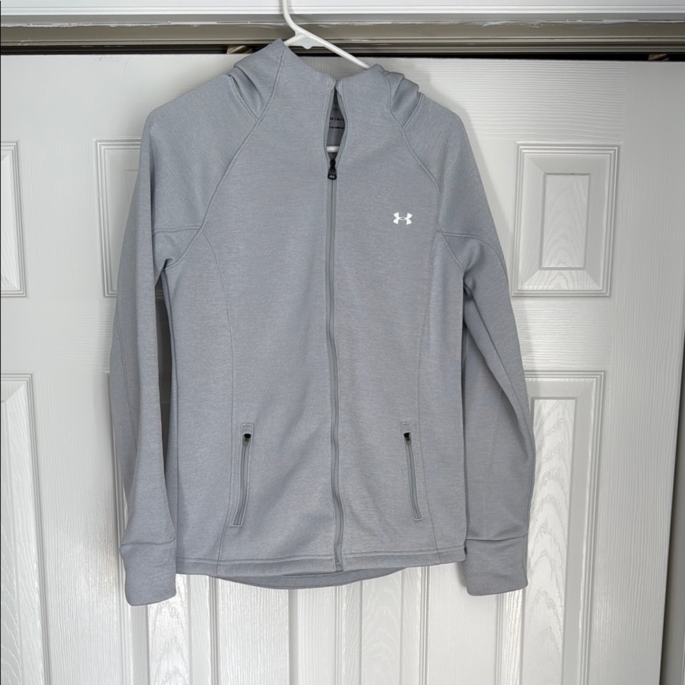 Under Armour Gray Zip-Up Hoodie with Hood
